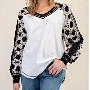 Black & White Women's Boutique Top